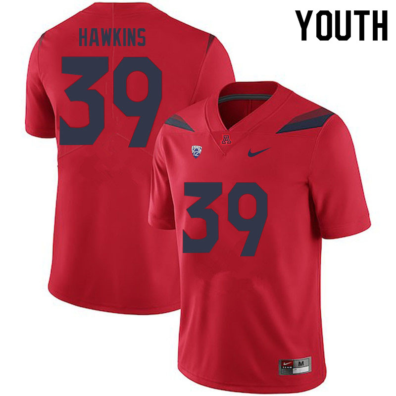 Youth #39 Kameron Hawkins Arizona Wildcats College Football Jerseys Sale-Red - Click Image to Close